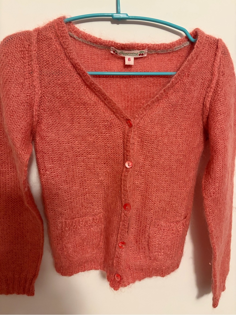 Bonpoint mohair cardigan size 6